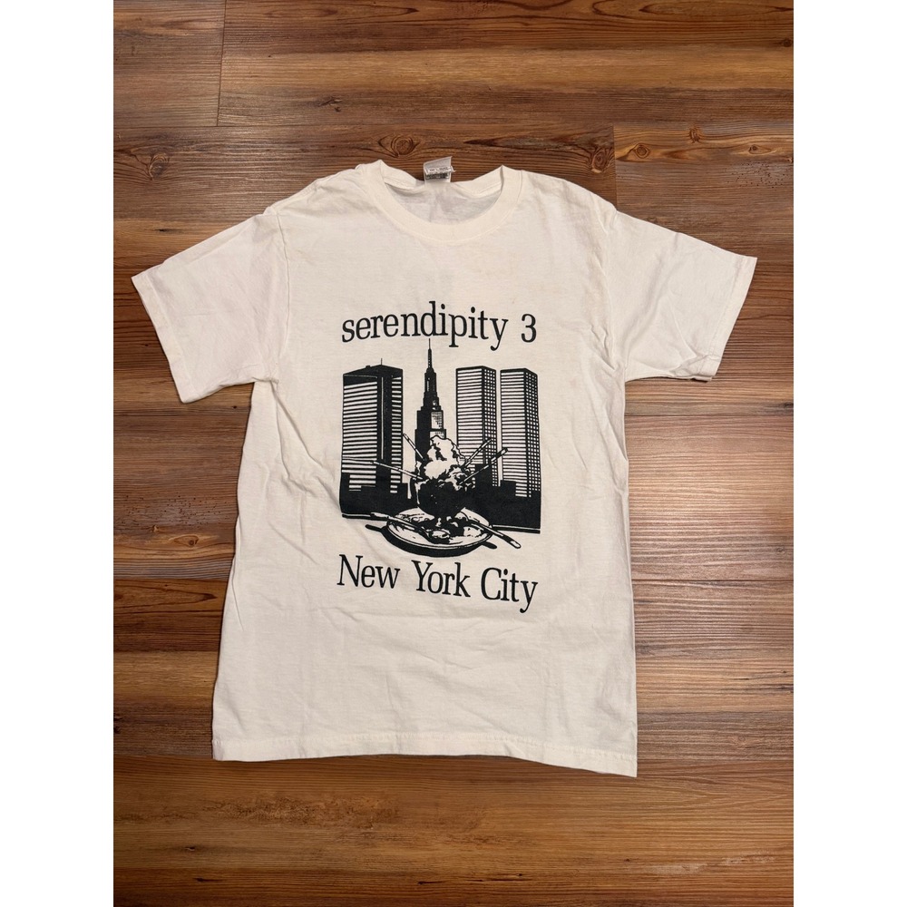 Serendipity 3 New York City T-Shirt Small White Graphic NYC Tee